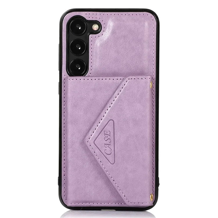 For Samsung Galaxy A14 5G / 4G Case Card Holder Kickstand PU Leather+TPU Crossbody Cover