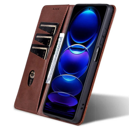 AZNS For Huawei nova 11 SE Case Cowhide Texture Leather Wallet Phone Cover
