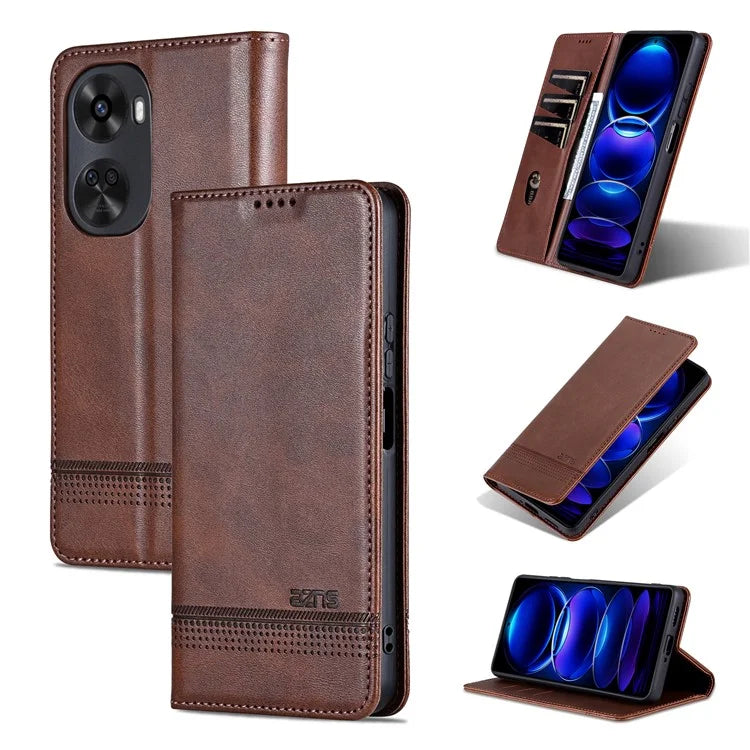 AZNS For Huawei nova 11 SE Case Cowhide Texture Leather Wallet Phone Cover