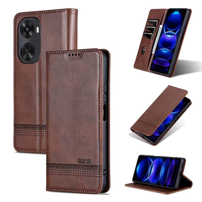 AZNS For Huawei nova 11 SE Case Cowhide Texture Leather Wallet Phone Cover