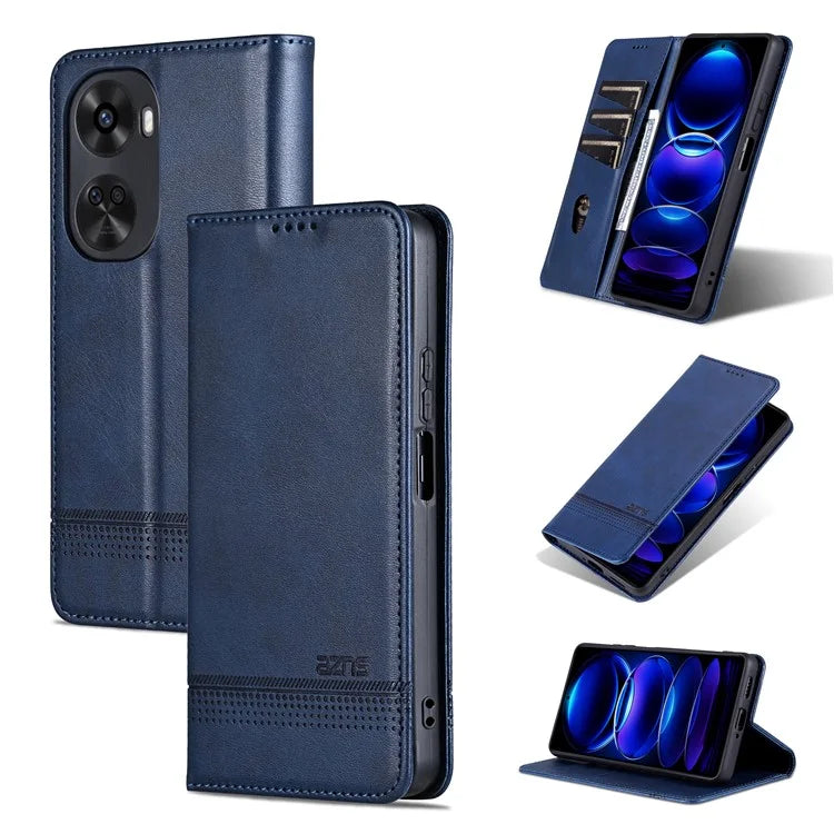 AZNS For Huawei nova 11 SE Case Cowhide Texture Leather Wallet Phone Cover