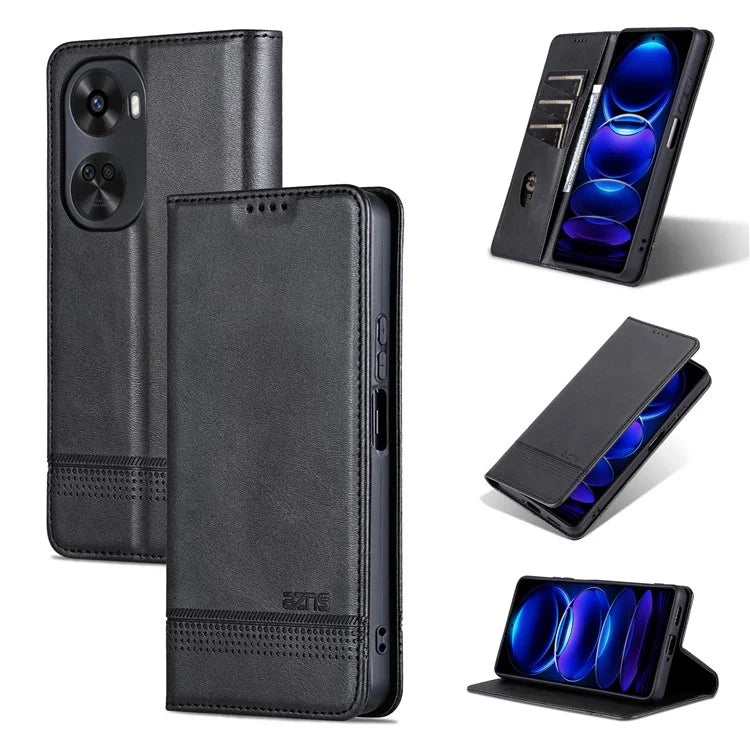AZNS For Huawei nova 11 SE Case Cowhide Texture Leather Wallet Phone Cover