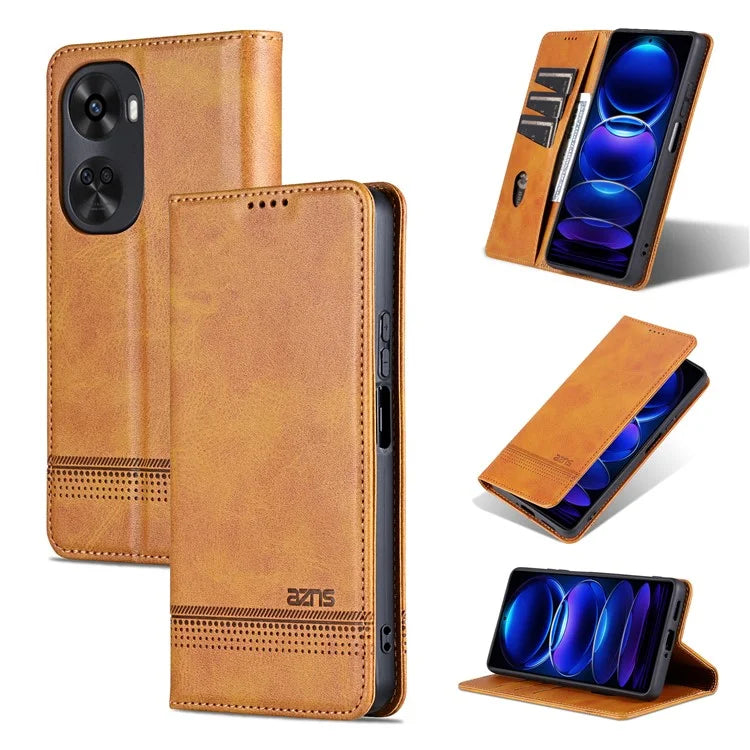 AZNS For Huawei nova 11 SE Case Cowhide Texture Leather Wallet Phone Cover