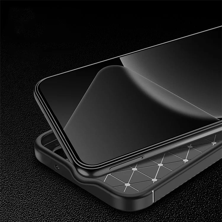 For Xiaomi Redmi K70E 5G / Poco X6 Pro 5G TPU Phone Case Carbon Fiber Texture Fingerprint Prevention Cover