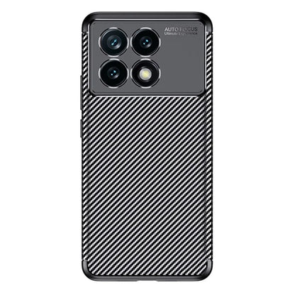 For Xiaomi Redmi K70E 5G / Poco X6 Pro 5G TPU Phone Case Carbon Fiber Texture Fingerprint Prevention Cover