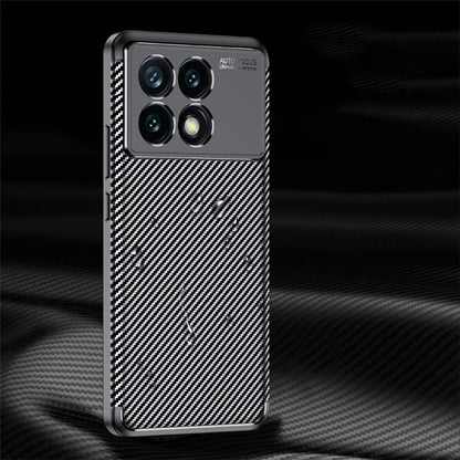 For Xiaomi Redmi K70 Pro 5G / K70 5G TPU Case Carbon Fiber Texture Camera Protection Phone Cover