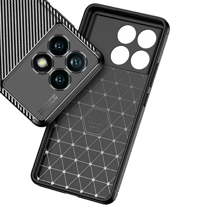 For Xiaomi Redmi K70 Pro 5G / K70 5G TPU Case Carbon Fiber Texture Camera Protection Phone Cover