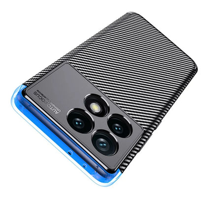 For Xiaomi Redmi K70 Pro 5G / K70 5G TPU Case Carbon Fiber Texture Camera Protection Phone Cover