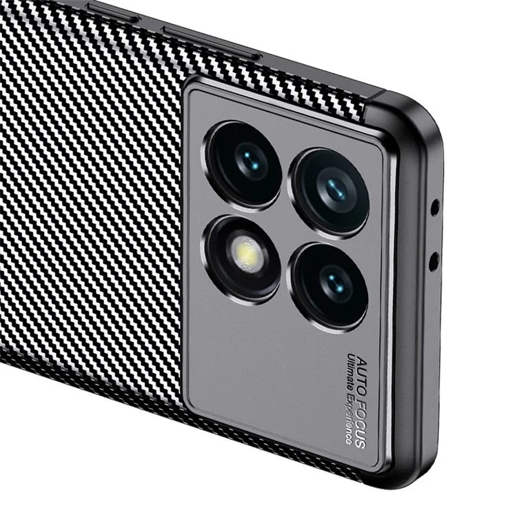 For Xiaomi Redmi K70 Pro 5G / K70 5G TPU Case Carbon Fiber Texture Camera Protection Phone Cover