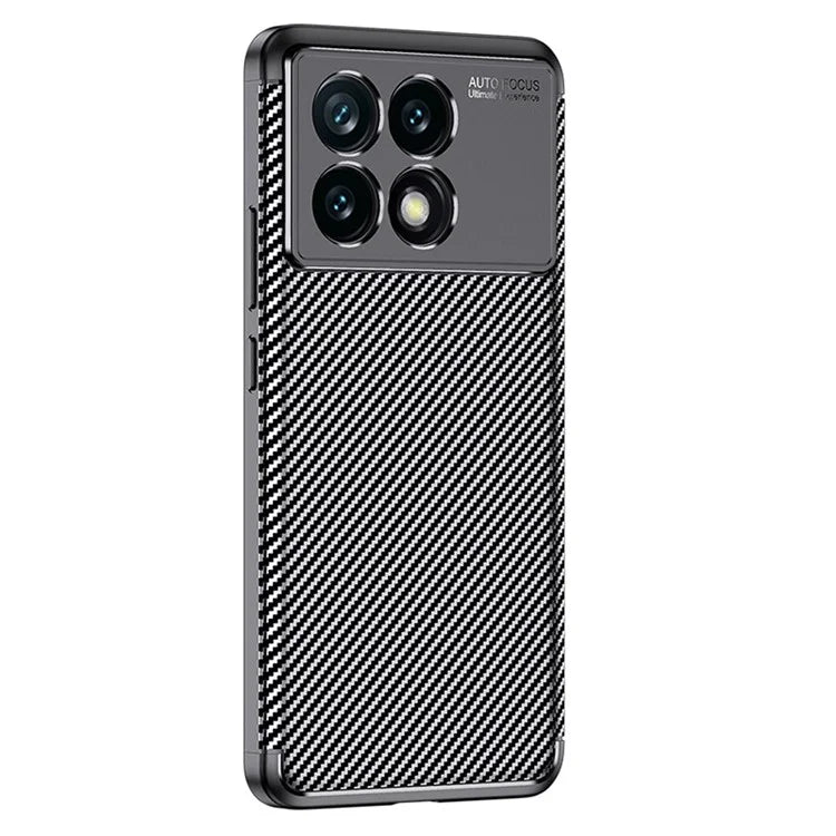 For Xiaomi Redmi K70 Pro 5G / K70 5G TPU Case Carbon Fiber Texture Camera Protection Phone Cover
