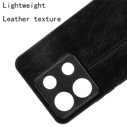For Xiaomi Redmi Note 13 Pro 5G / Poco X6 5G Phone Case PU Leather Coated PC+TPU Cover