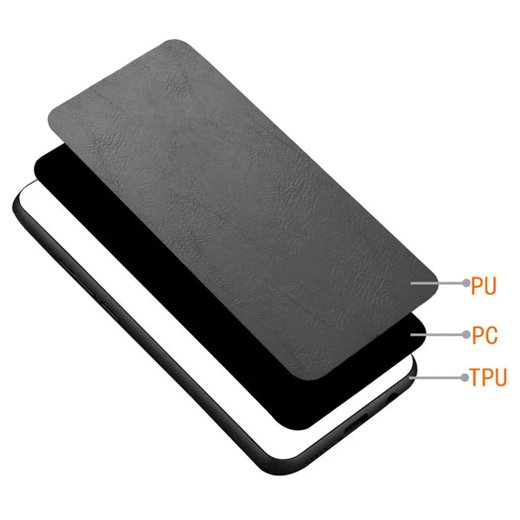 For Xiaomi Redmi Note 13 Pro 5G / Poco X6 5G Phone Case PU Leather Coated PC+TPU Cover