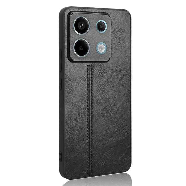 For Xiaomi Redmi Note 13 Pro 5G / Poco X6 5G Phone Case PU Leather Coated PC+TPU Cover