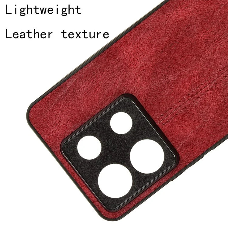 For Xiaomi Redmi Note 13 Pro 5G / Poco X6 5G Phone Case PU Leather Coated PC+TPU Cover