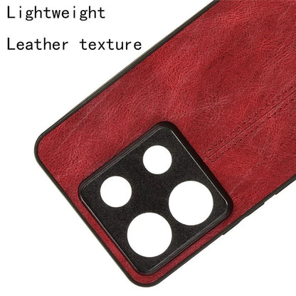For Xiaomi Redmi Note 13 Pro 5G / Poco X6 5G Phone Case PU Leather Coated PC+TPU Cover