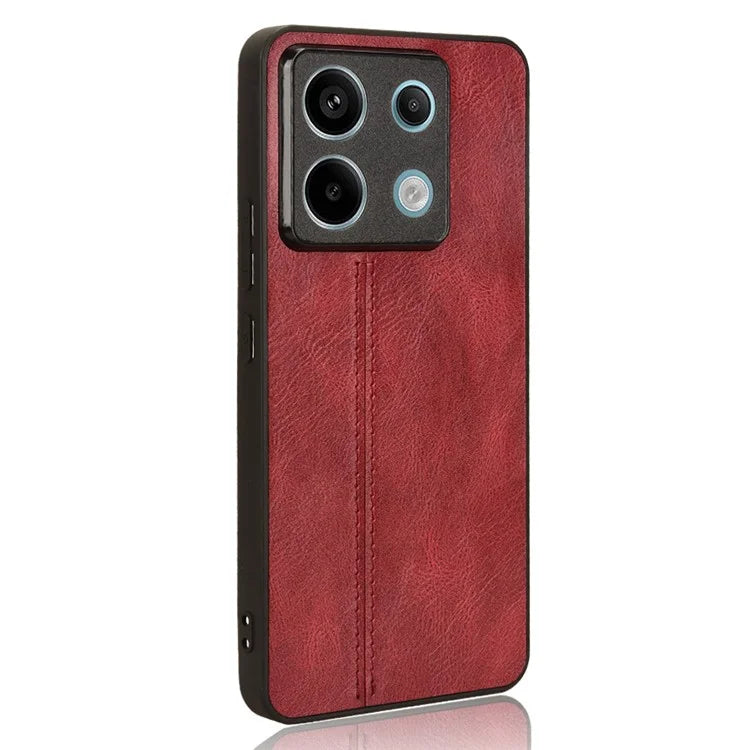 For Xiaomi Redmi Note 13 Pro 5G / Poco X6 5G Phone Case PU Leather Coated PC+TPU Cover