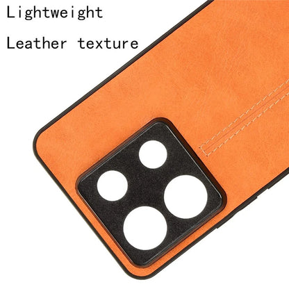 For Xiaomi Redmi Note 13 Pro 5G / Poco X6 5G Phone Case PU Leather Coated PC+TPU Cover