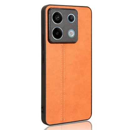 For Xiaomi Redmi Note 13 Pro 5G / Poco X6 5G Phone Case PU Leather Coated PC+TPU Cover