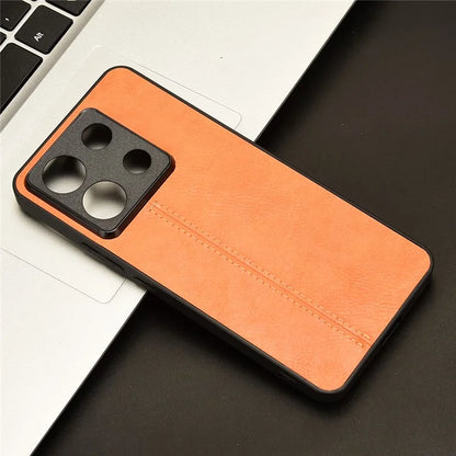 For Xiaomi Redmi Note 13 Pro 5G / Poco X6 5G Phone Case PU Leather Coated PC+TPU Cover