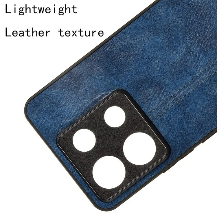 For Xiaomi Redmi Note 13 Pro 5G / Poco X6 5G Phone Case PU Leather Coated PC+TPU Cover
