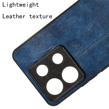 For Xiaomi Redmi Note 13 Pro 5G / Poco X6 5G Phone Case PU Leather Coated PC+TPU Cover