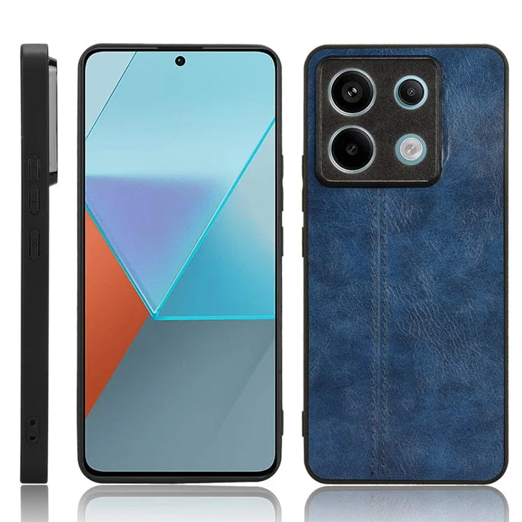 For Xiaomi Redmi Note 13 Pro 5G / Poco X6 5G Phone Case PU Leather Coated PC+TPU Cover