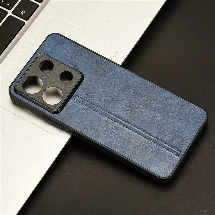 For Xiaomi Redmi Note 13 Pro 5G / Poco X6 5G Phone Case PU Leather Coated PC+TPU Cover