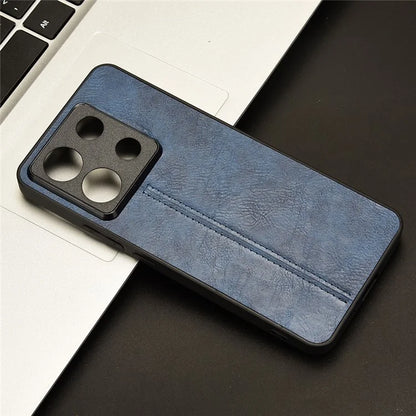 For Xiaomi Redmi Note 13 Pro 5G / Poco X6 5G Phone Case PU Leather Coated PC+TPU Cover
