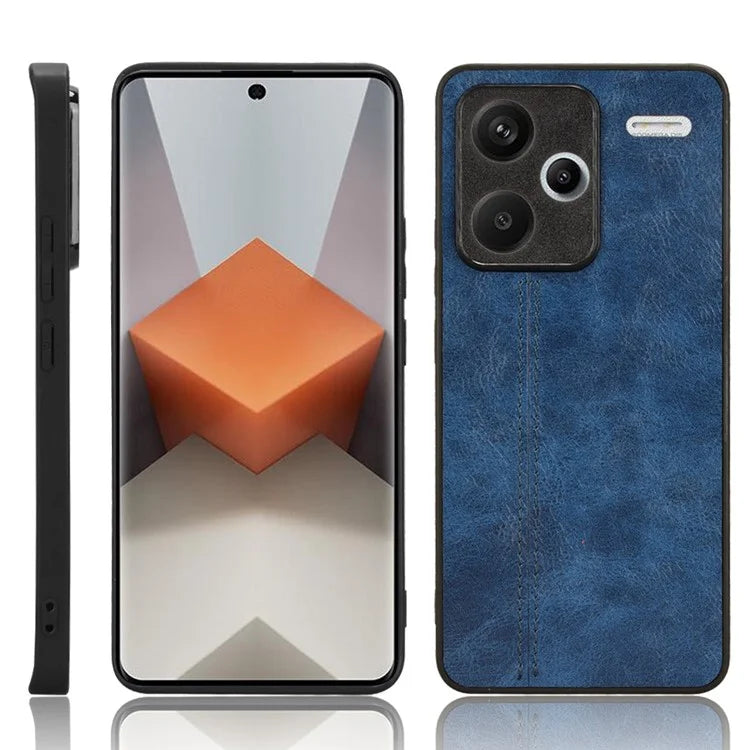 For Xiaomi Redmi Note 13 Pro+ 5G Phone Case Cowhide Texture Impact Absorption Cover