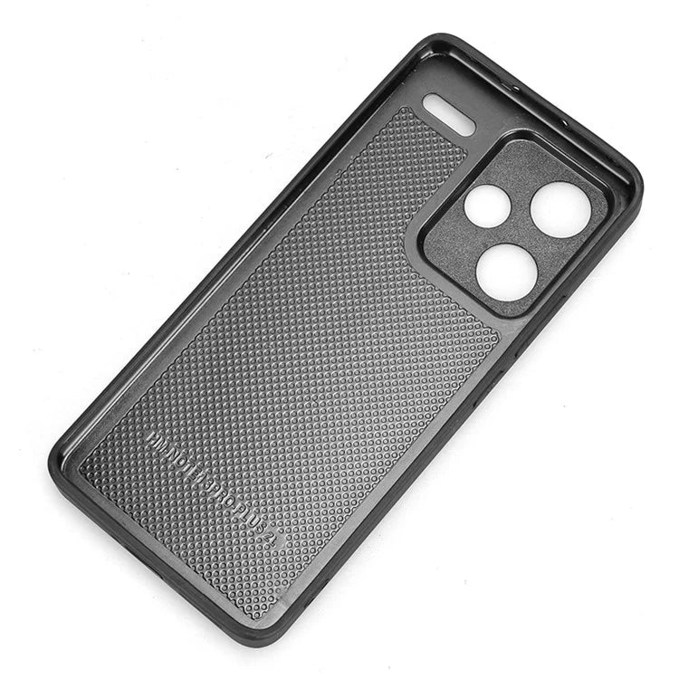 For Xiaomi Redmi Note 13 Pro+ 5G Phone Case Cowhide Texture Impact Absorption Cover