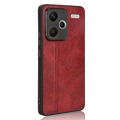 For Xiaomi Redmi Note 13 Pro+ 5G Phone Case Cowhide Texture Impact Absorption Cover