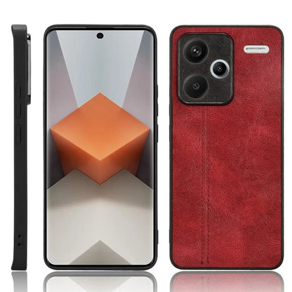 For Xiaomi Redmi Note 13 Pro+ 5G Phone Case Cowhide Texture Impact Absorption Cover