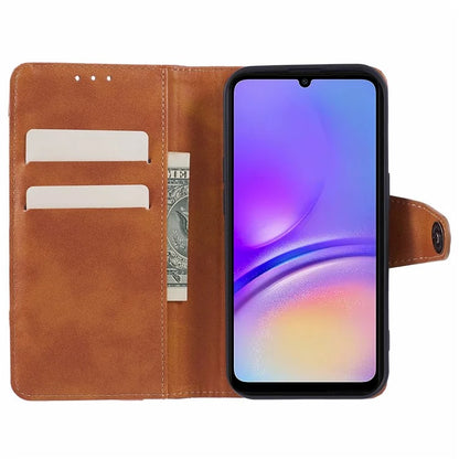 For Samsung Galaxy A05s 4G Phone Case Wallet Splicing TPU + PU Leather Phone Cover