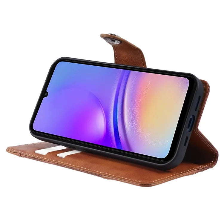 For Samsung Galaxy A05s 4G Phone Case Wallet Splicing TPU + PU Leather Phone Cover