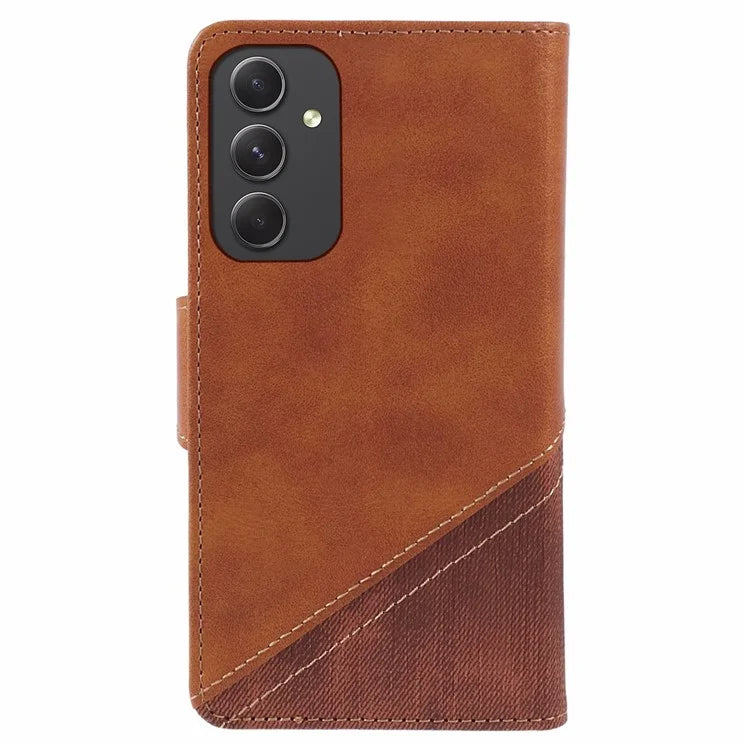 For Samsung Galaxy A05s 4G Phone Case Wallet Splicing TPU + PU Leather Phone Cover