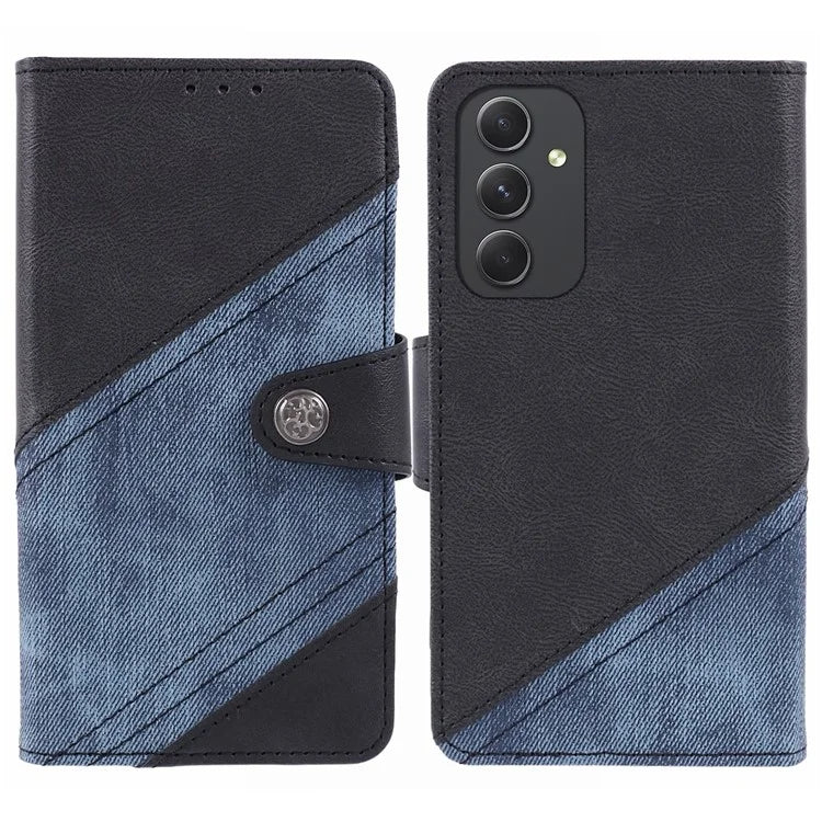 For Samsung Galaxy A05s 4G Phone Case Wallet Splicing TPU + PU Leather Phone Cover