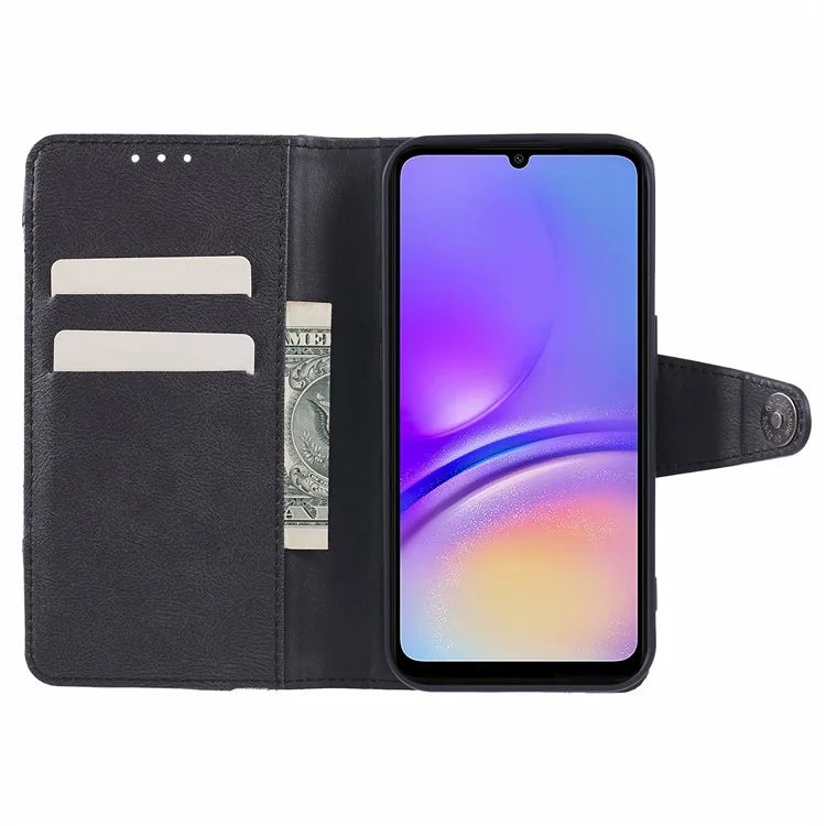 For Samsung Galaxy A05s 4G Phone Case Wallet Splicing TPU + PU Leather Phone Cover