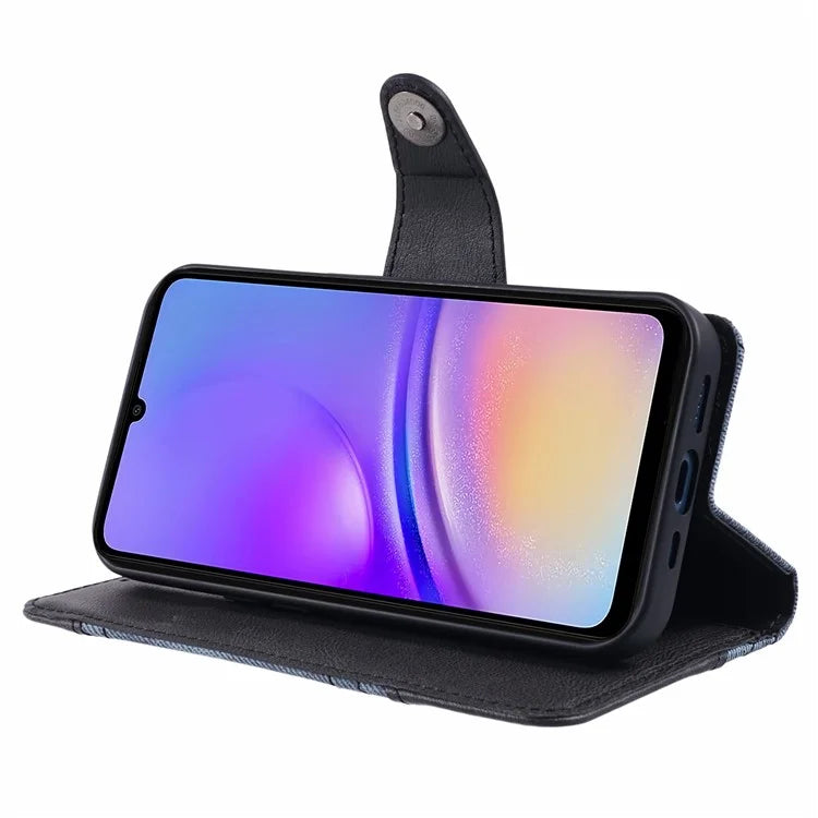 For Samsung Galaxy A05s 4G Phone Case Wallet Splicing TPU + PU Leather Phone Cover