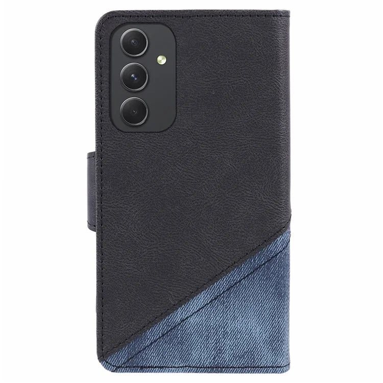 For Samsung Galaxy A05s 4G Phone Case Wallet Splicing TPU + PU Leather Phone Cover