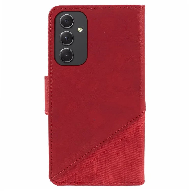 For Samsung Galaxy A05s 4G Phone Case Wallet Splicing TPU + PU Leather Phone Cover