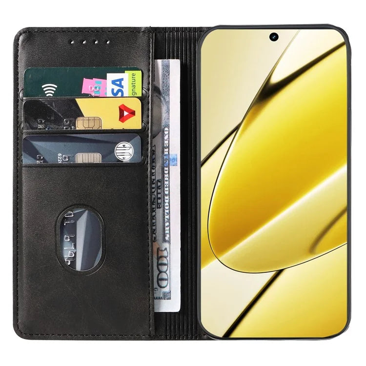 For Realme 11x 5G / 11 5G (Global) Case Slim-Fit PU Leather Mobile Phone Cover