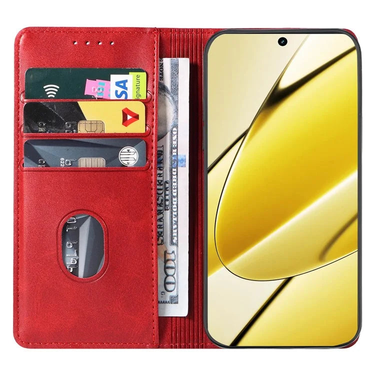 For Realme 11x 5G / 11 5G (Global) Case Slim-Fit PU Leather Mobile Phone Cover
