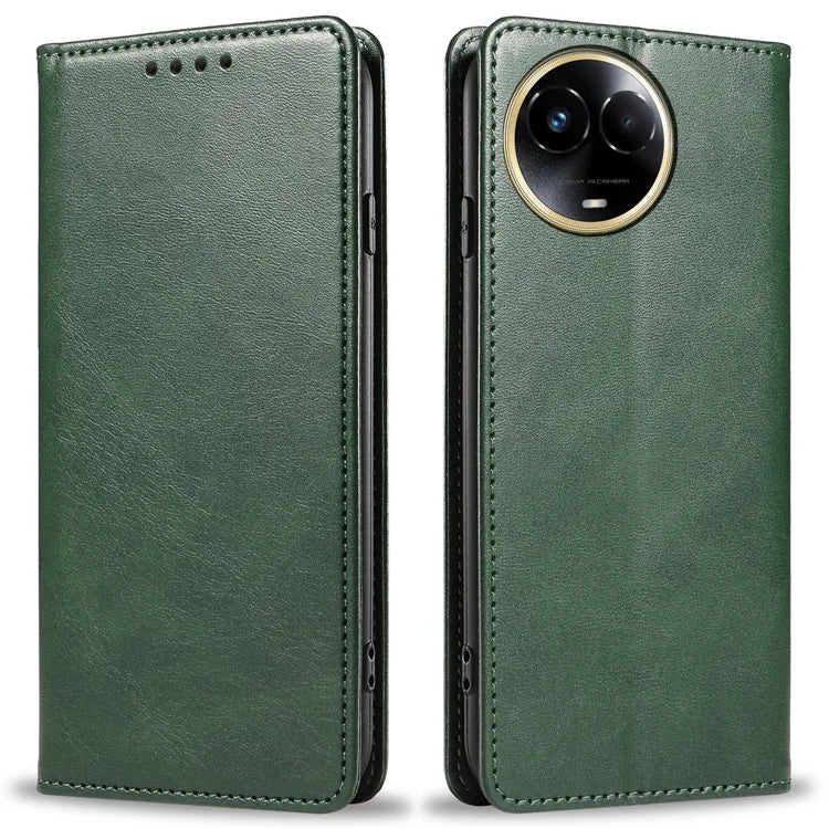 For Realme 11x 5G / 11 5G (Global) Case Slim-Fit PU Leather Mobile Phone Cover