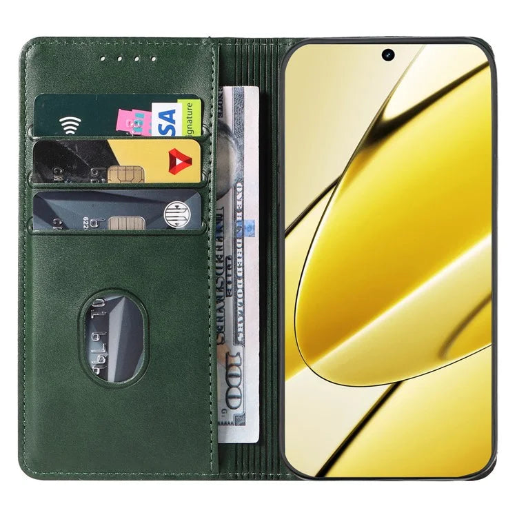 For Realme 11x 5G / 11 5G (Global) Case Slim-Fit PU Leather Mobile Phone Cover