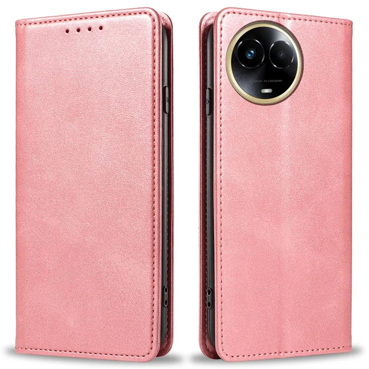 For Realme 11x 5G / 11 5G (Global) Case Slim-Fit PU Leather Mobile Phone Cover
