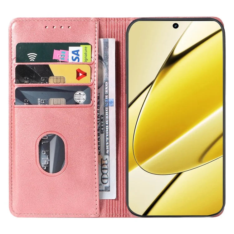 For Realme 11x 5G / 11 5G (Global) Case Slim-Fit PU Leather Mobile Phone Cover
