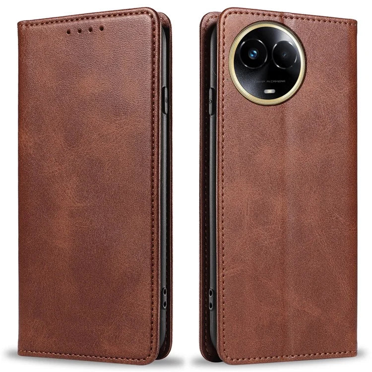 For Realme 11x 5G / 11 5G (Global) Case Slim-Fit PU Leather Mobile Phone Cover