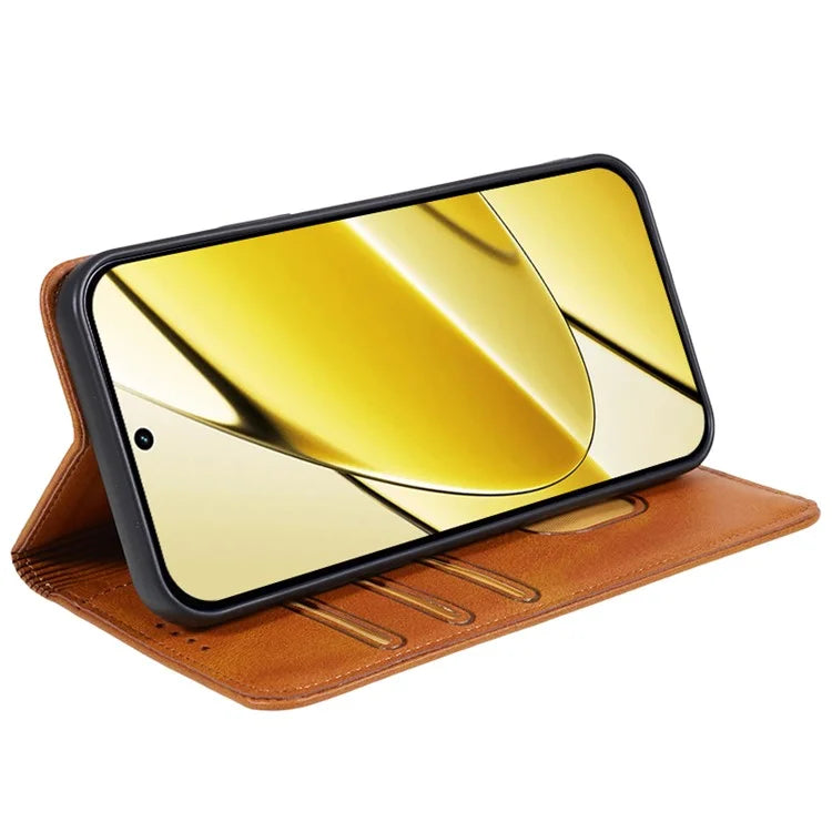 For Realme 11x 5G / 11 5G (Global) Case Slim-Fit PU Leather Mobile Phone Cover
