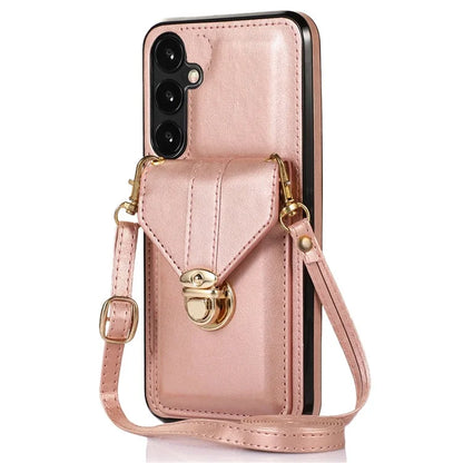 For Samsung Galaxy A14 5G / 4G Case Shockproof Phone Cover Card Holder PU Leather+TPU Phone Shell