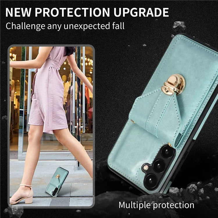 For Samsung Galaxy A05s 4G Case Card Holder Shockproof PU Leather Phone Cover